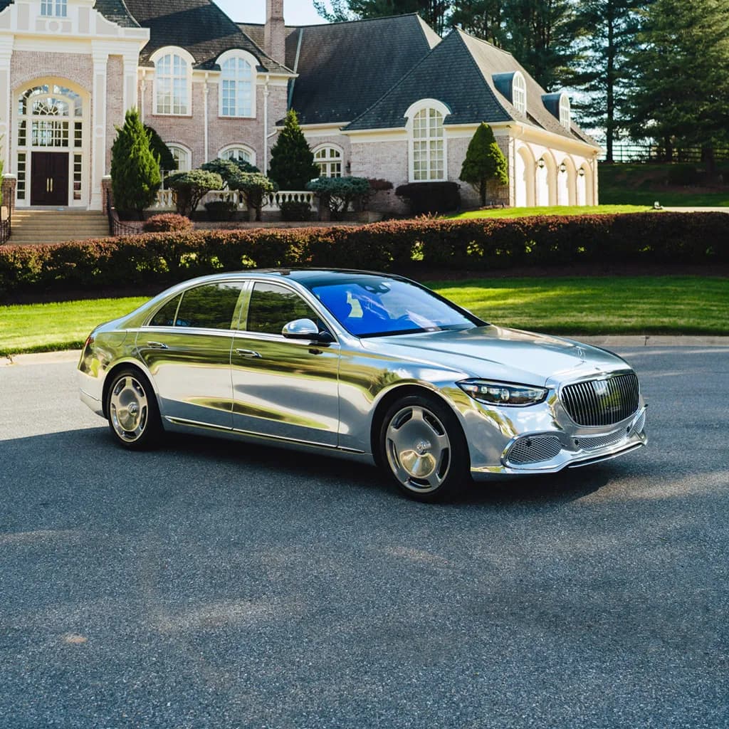 ‘Kanye Maybach’ Full Chrome 2022 Mercedes-Benz S580 finished in silver, take 2 ‘Kanye Maybach’ Full Chrome 2022 Mercedes-Benz S580 finished in silver, take 2