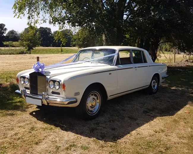 1974 Classic white Rolls Royce Silver Shadow