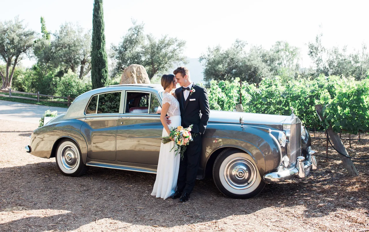 1958 Silver Rolls-Royce Silver Cloud I exterior, photo 4 for wedding car rental in Winnetka, CA