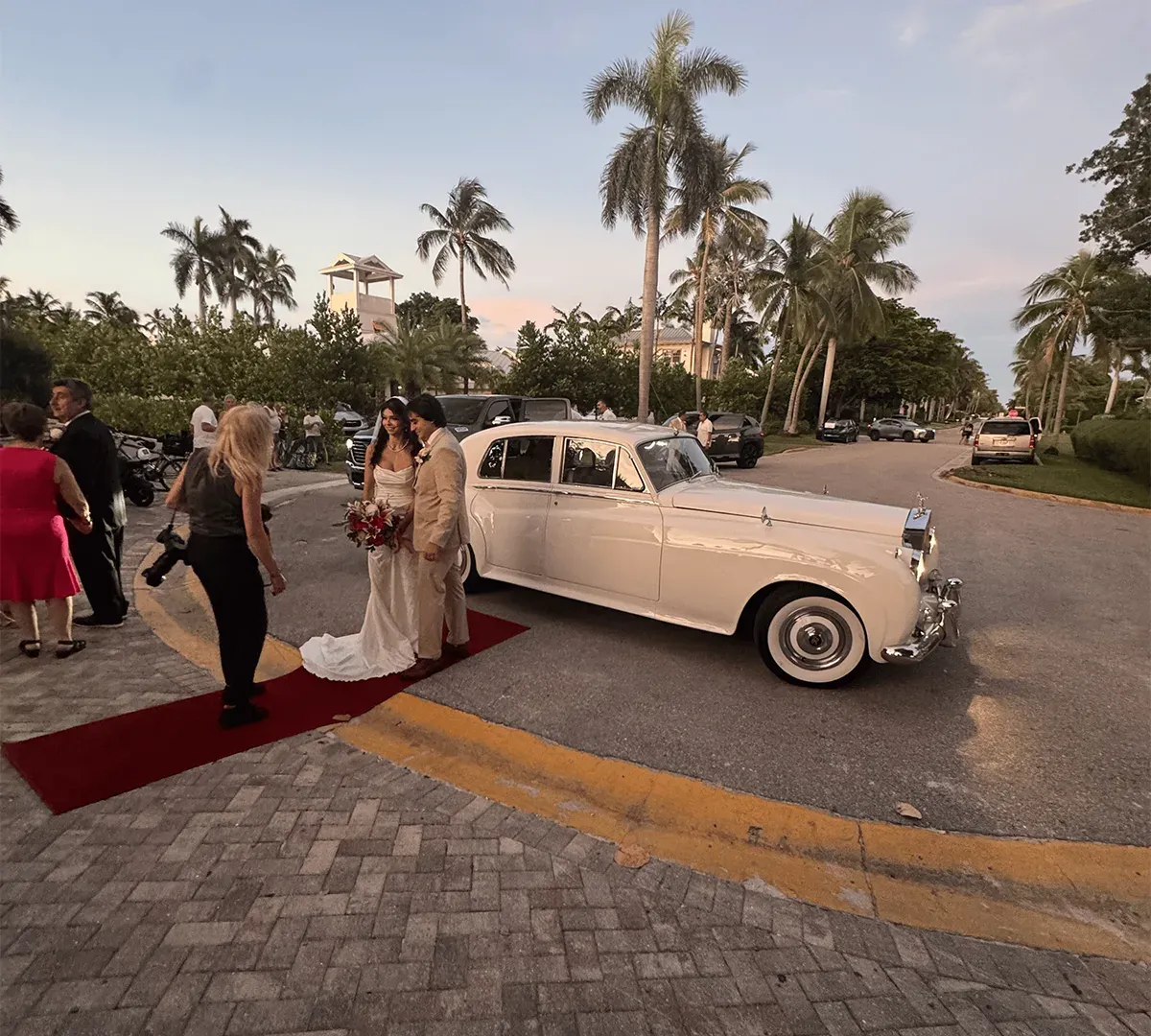 White 1960 Rolls Royce Silver Cloud, photo 2 for wedding car rental in Lee County, FL