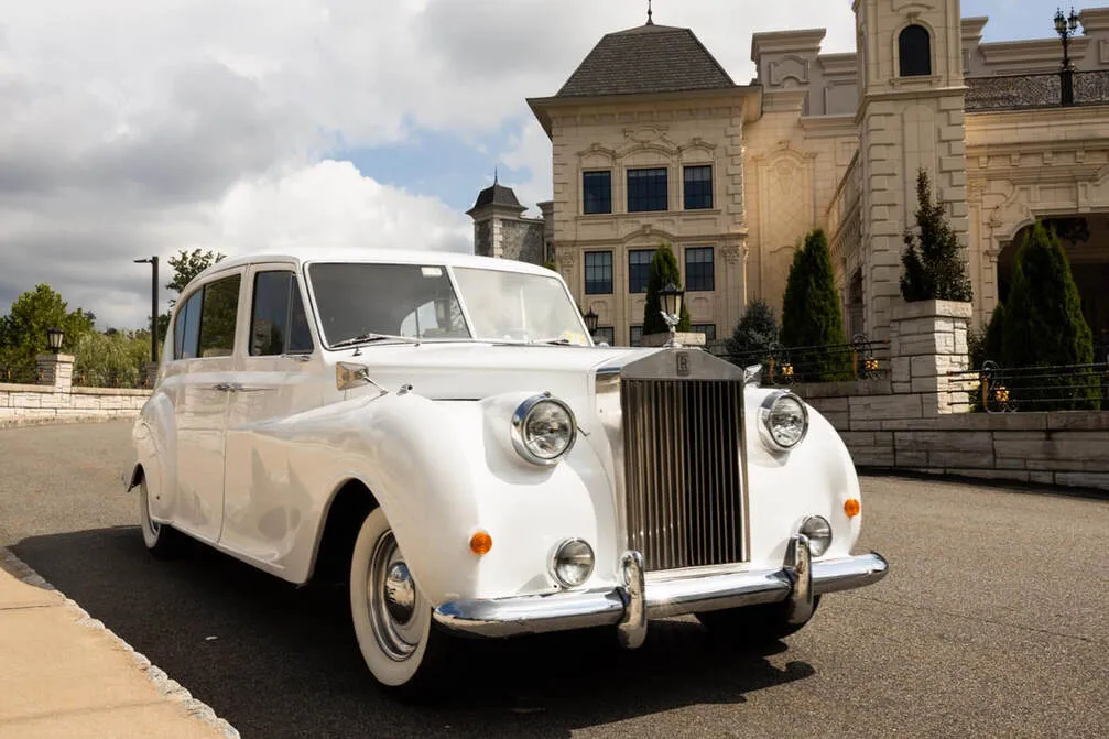 1962 Rolls-Royce Austin Princess Stretch Limousine exterior, photo 3 for wedding car rental in Windsor, CT