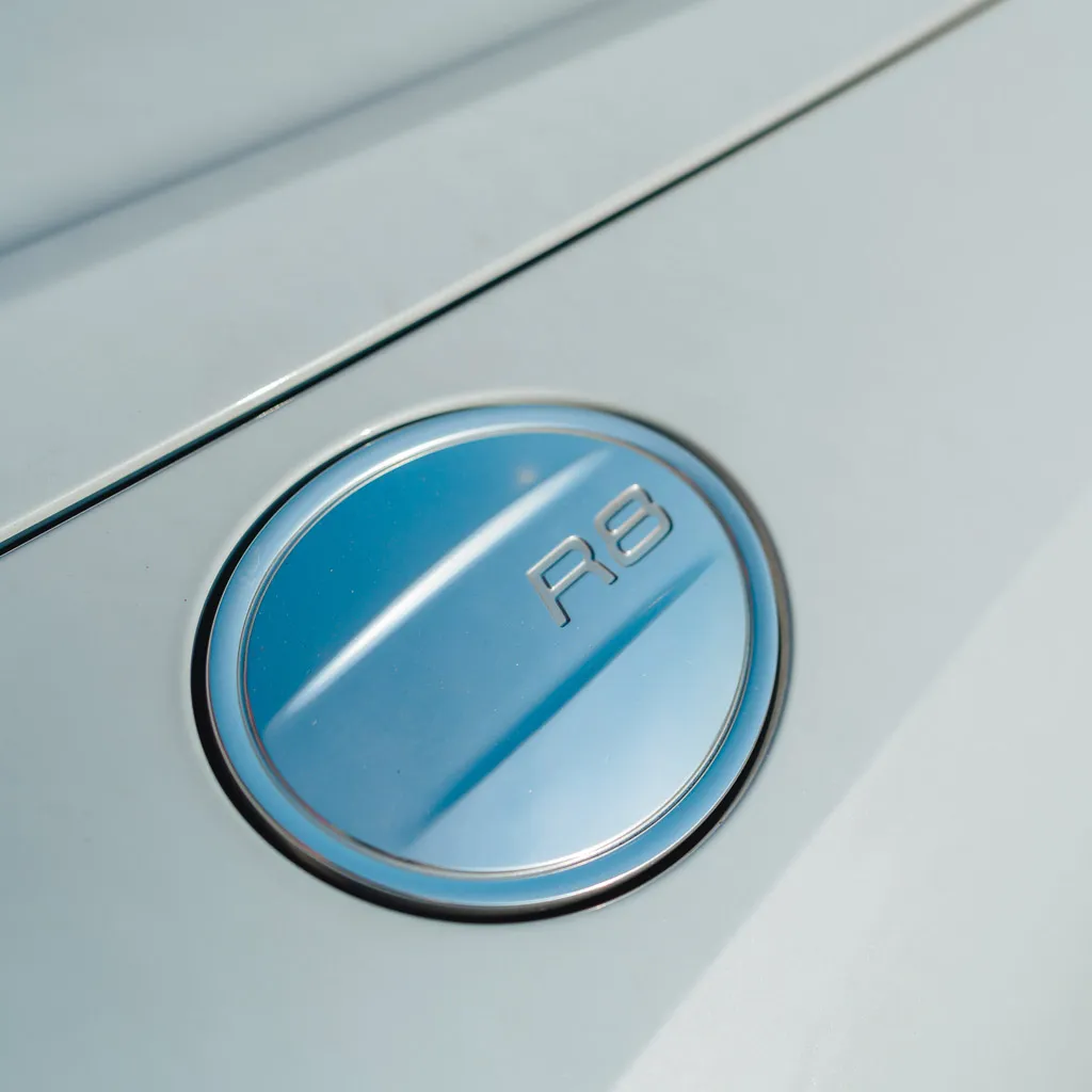 Silver 2022 Audi R8 V10 Spyder Iblis, photo 8 for wedding car rental in Rockville, MD