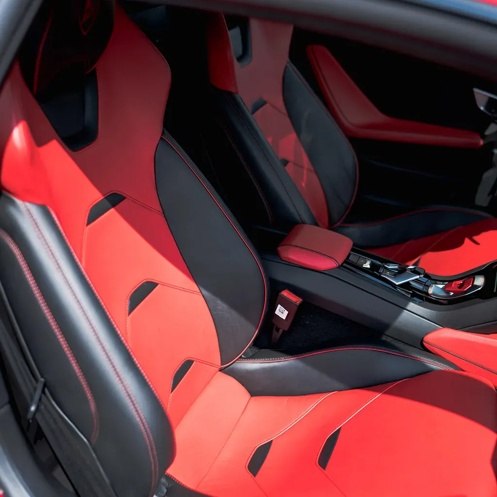 Red 2022 Lamborghini Huracan EVO Rosso Mars, photo 9 for wedding car rental in Rockville, MD