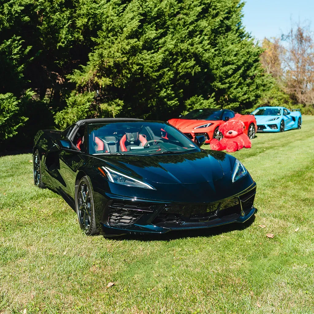 Black 2023 Corvette C8 2LT Convertible, photo 4 for wedding car rental in Rockville, MD