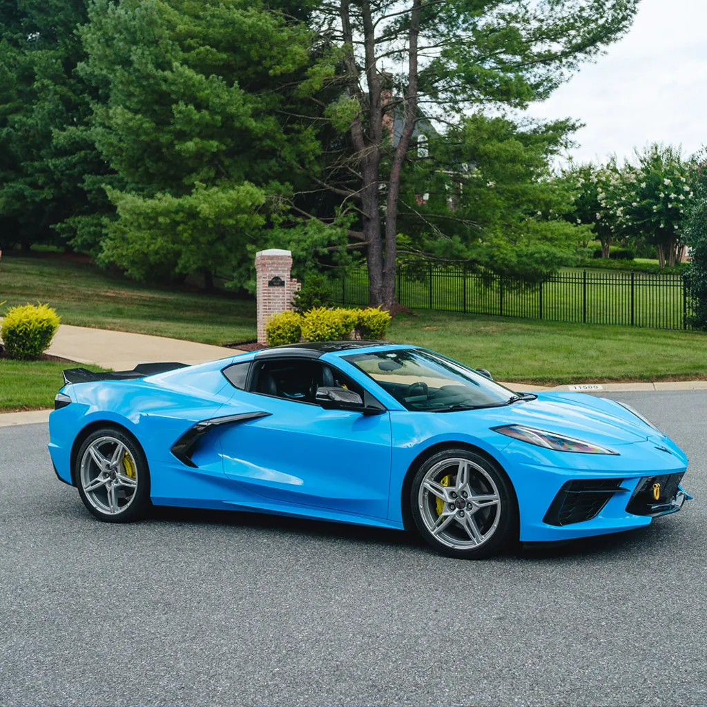 Blue 2023 Corvette C8 3LT Convertible, photo 9 for wedding car rental in Rockville, MD