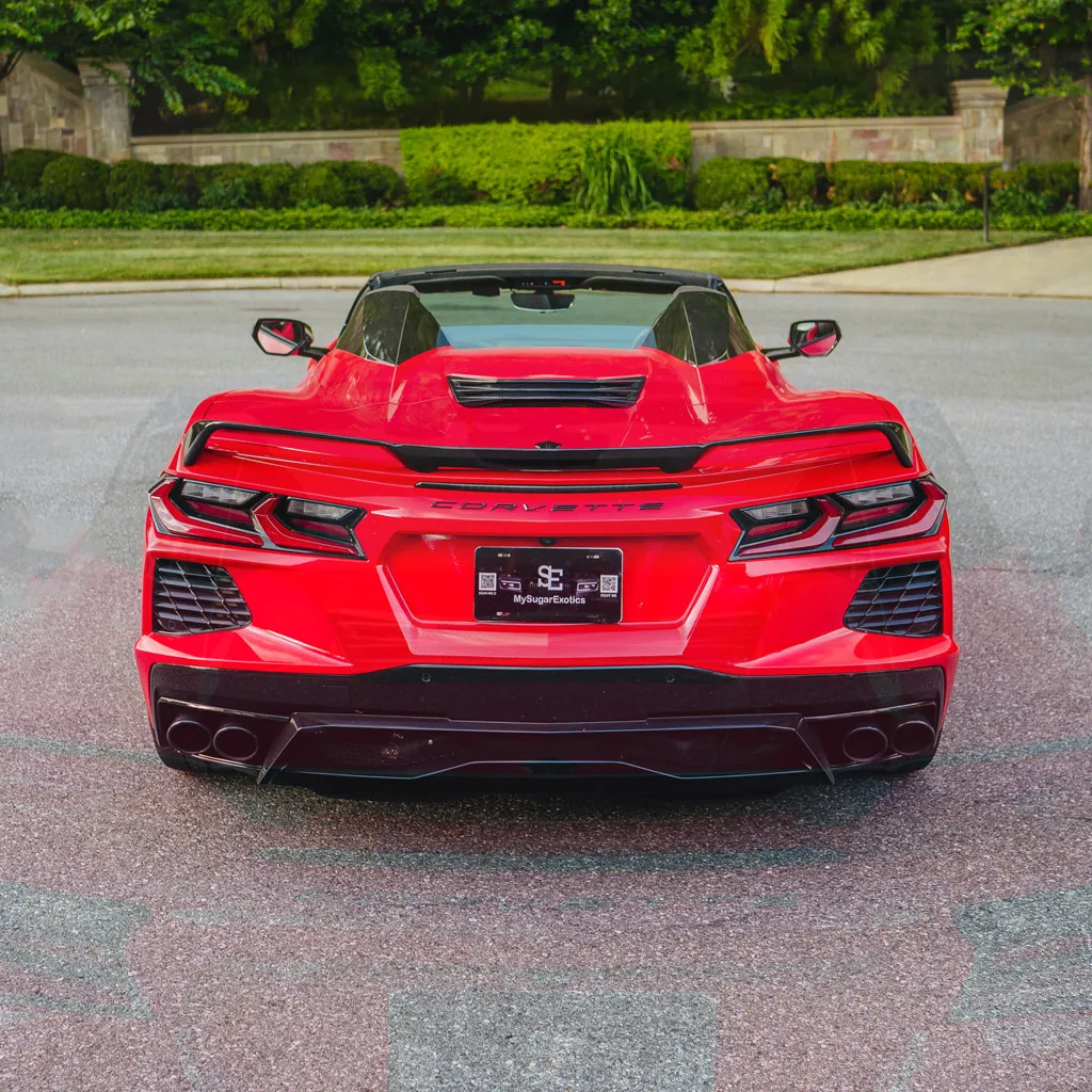 Red 2023 Corvette C8 Roadster 3LT (Automatic Convertible), photo 7 for wedding car rental in Rockville, MD