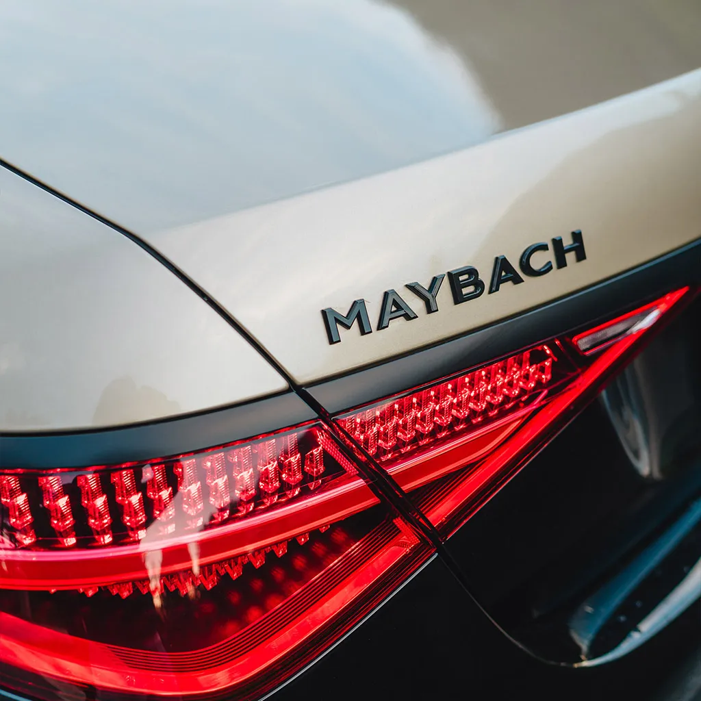 Black 2023 Gold Mercedes-Maybach S680 Manufaktur Edition, photo 7 for wedding car rental in Rockville, MD