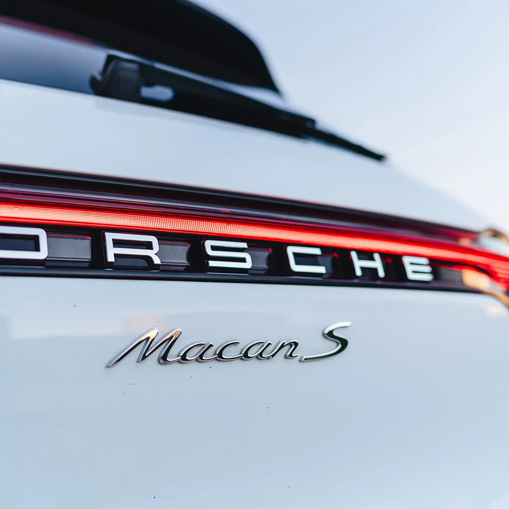 White 2023 Porsche Macan S SUV, photo 11 for wedding car rental in Rockville, MD