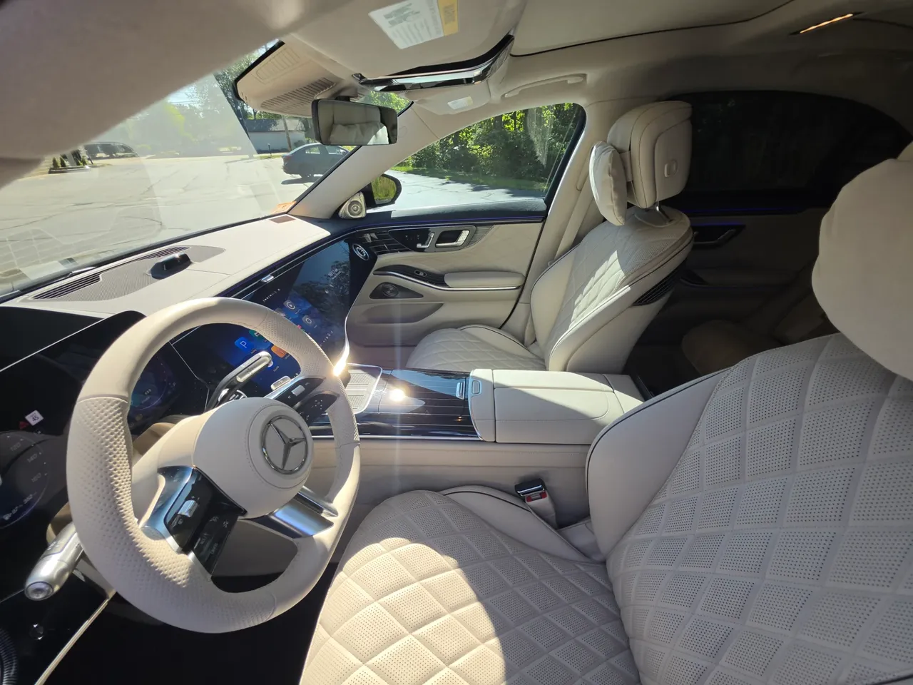 Black 2027 Mercedes-Benz S580 4 Passenger Sedan, photo 4 for wedding car rental in North Canton, CT