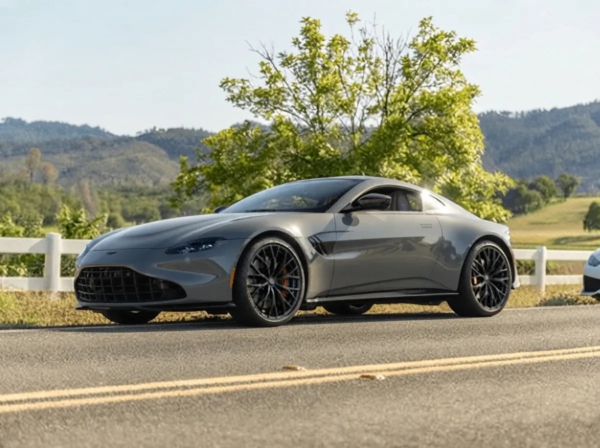 Aston Martin Vantage finished in silver, bookable now