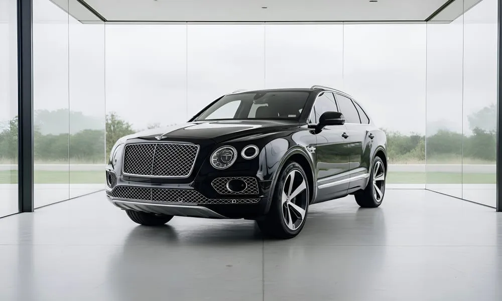 Bentley Bentayga finished in black, take 11 Bentley Bentayga finished in black, take 11