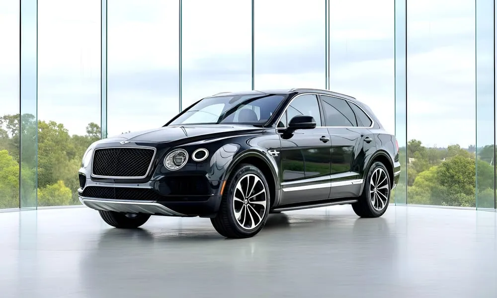 Bentley Bentayga finished in black, bookable now Bentley Bentayga finished in black, bookable now