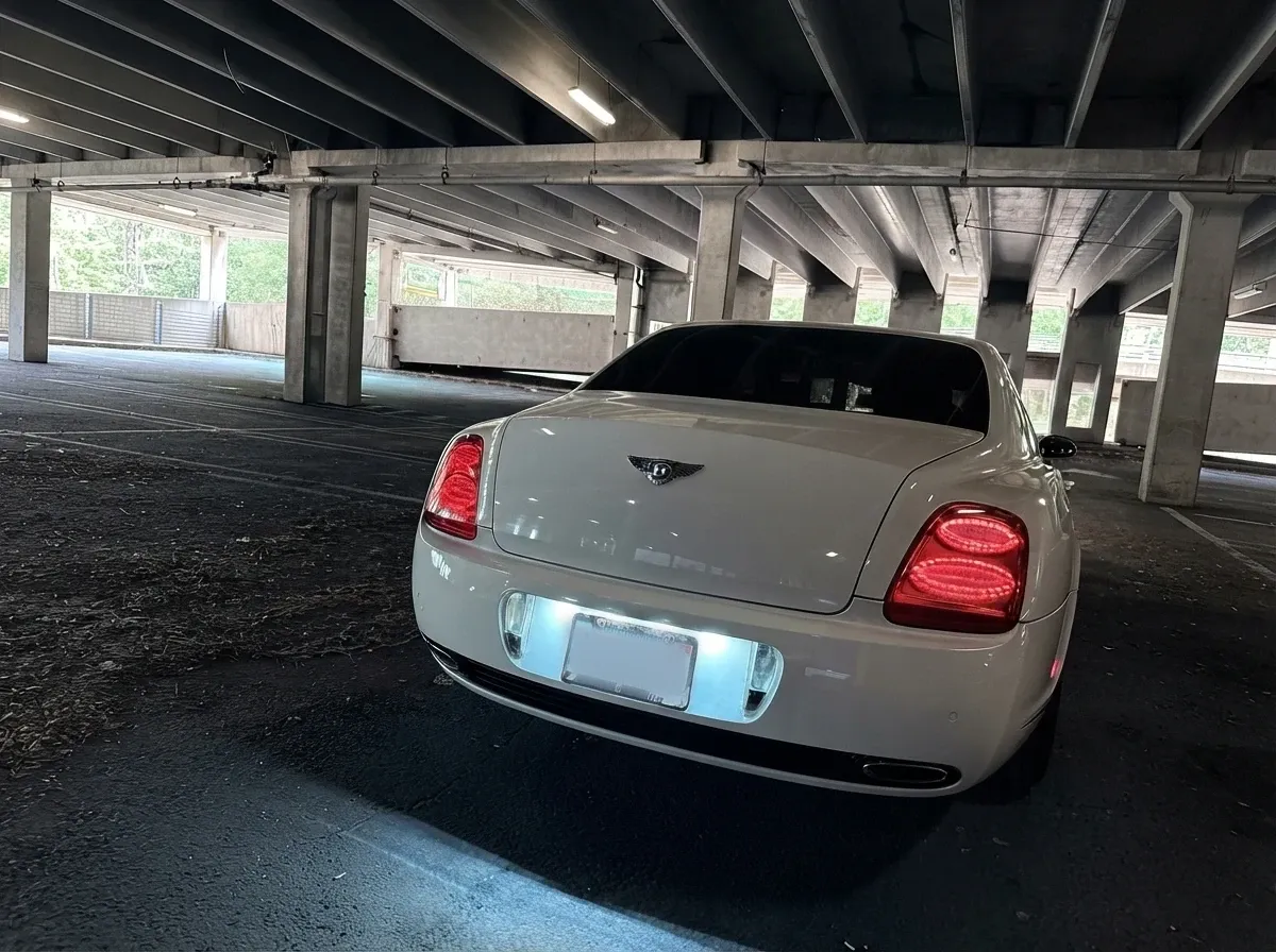 Bentley Continental Flying Spur finished in white, take 7