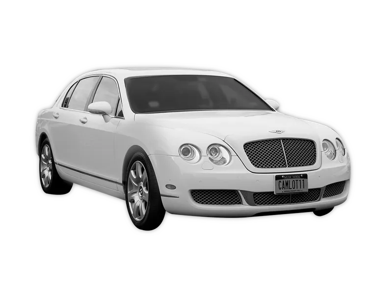 Bentley Flying Spur finished in white, bookable now