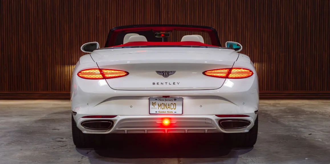 White Bentley GTC Speed exterior with convertible roof, photo 5 for wedding car rental in Bartonsville, PA
