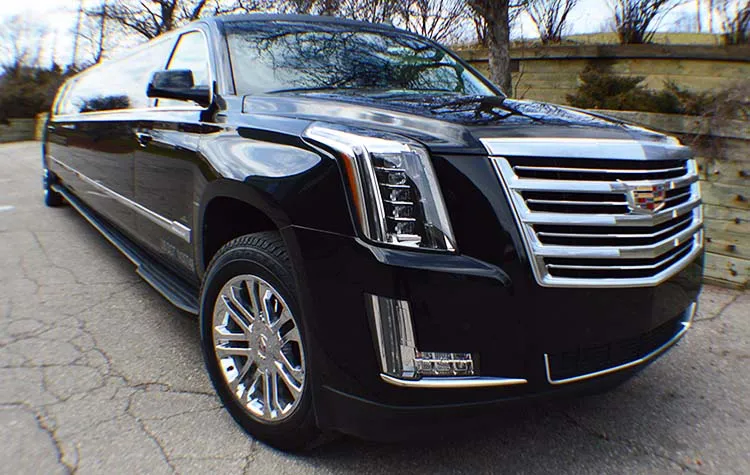 Black Cadillac Escalade Stretch Limousine Black Cadillac Escalade Stretch Limousine for wedding car rental