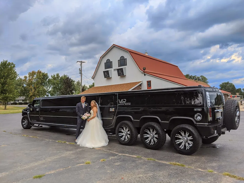 Black Hummer H2 Triple Axle Limousine Black Hummer H2 Triple Axle Limousine for wedding car rental