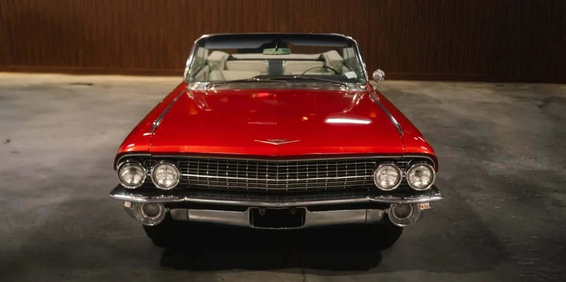 Red Cadillac Deville 1960 (Vintage) for wedding car rental in Delaware Red Cadillac Deville 1960 (Vintage) for wedding car rental in Delaware