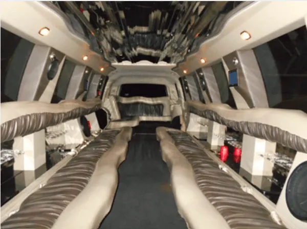 Cadillac Escalade Limousine finished in white, take 2