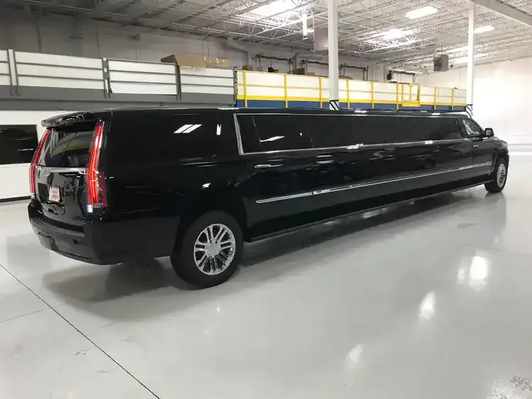 Cadillac Escalade Stretch Limousine Black Cadillac Escalade Stretch Limousine for wedding car rental