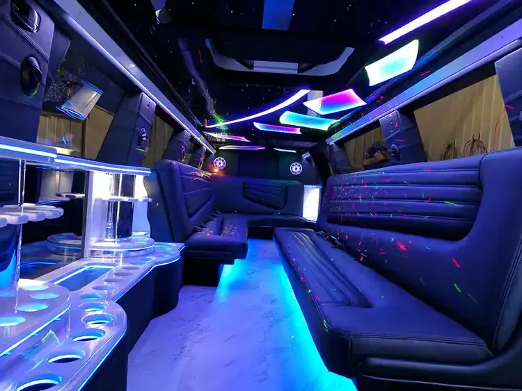 Black Cadillac Escalade Stretch Limousine, photo 2 for wedding car rental