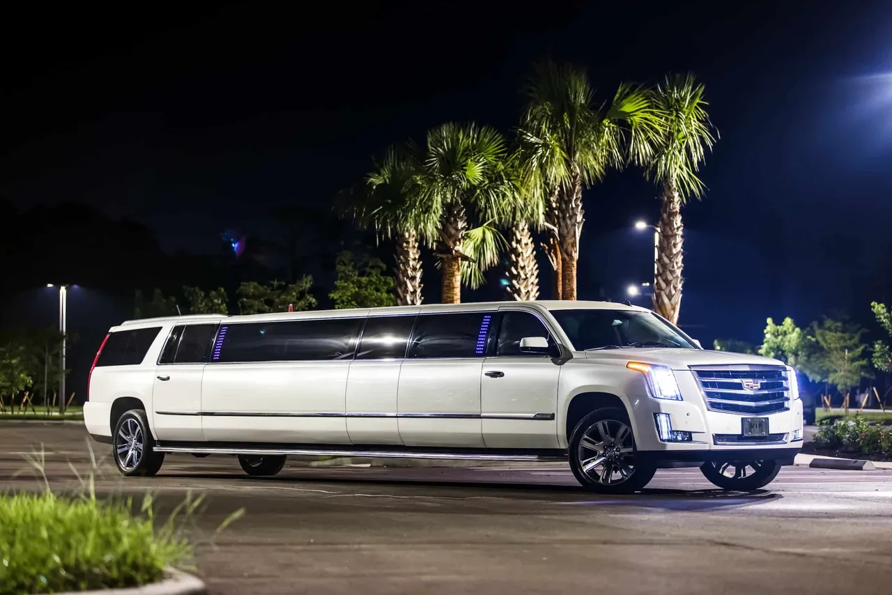 White Cadillac Escalade Stretch Limousine White Cadillac Escalade Stretch Limousine for wedding car rental