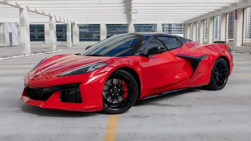 Chevrolet Corvette Z06 Convertible finished in red, bookable now Chevrolet Corvette Z06 Convertible finished in red, bookable now
