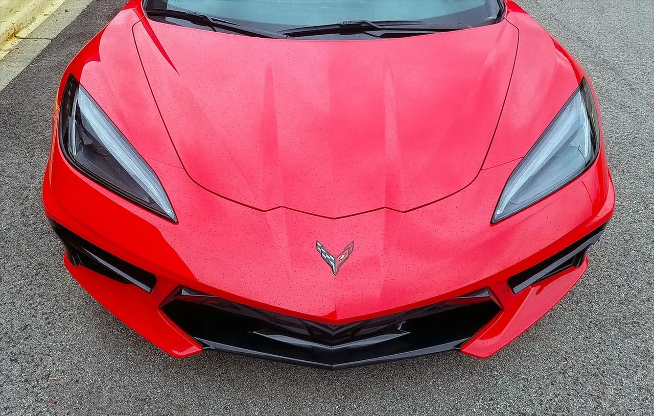 Corvette Convertible finished in red, take 4