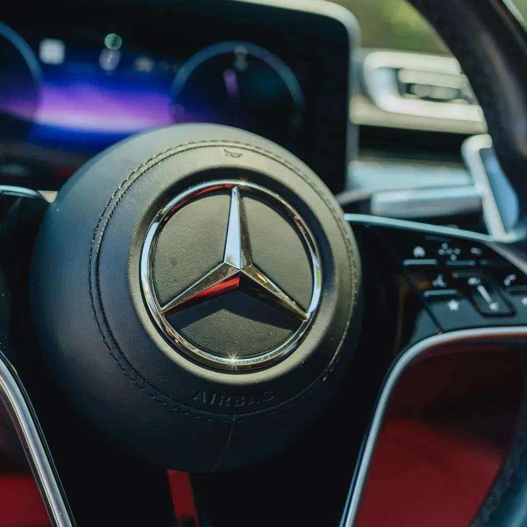 Black Designo S580 Mercedes-Benz 2023 with Starlight Roof, photo 10 for wedding car rental in Rockville, MD
