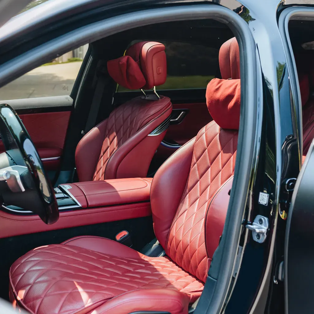 Black Designo S580 Mercedes-Benz 2023 with Starlight Roof, photo 5 for wedding car rental in Rockville, MD