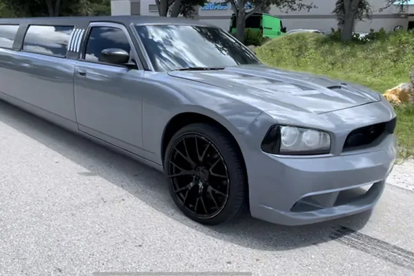 Dodge Charger Stretch Limousine Dodge Charger Stretch Limousine for wedding car rental