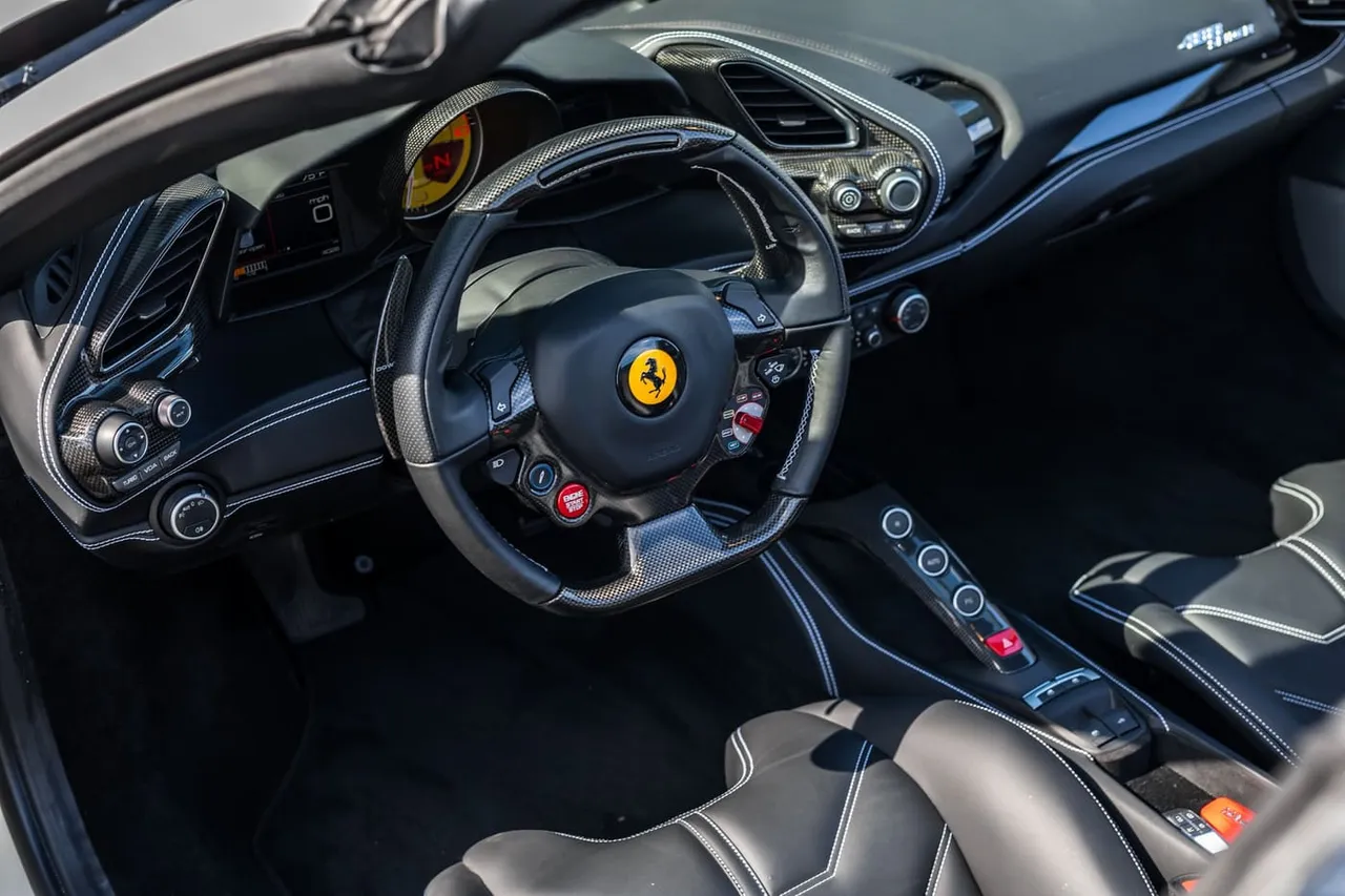 Ferrari 488 Spider finished in white, take 6