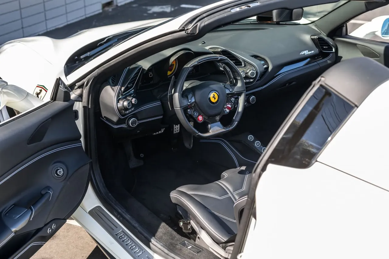Ferrari 488 Spider finished in white, take 8