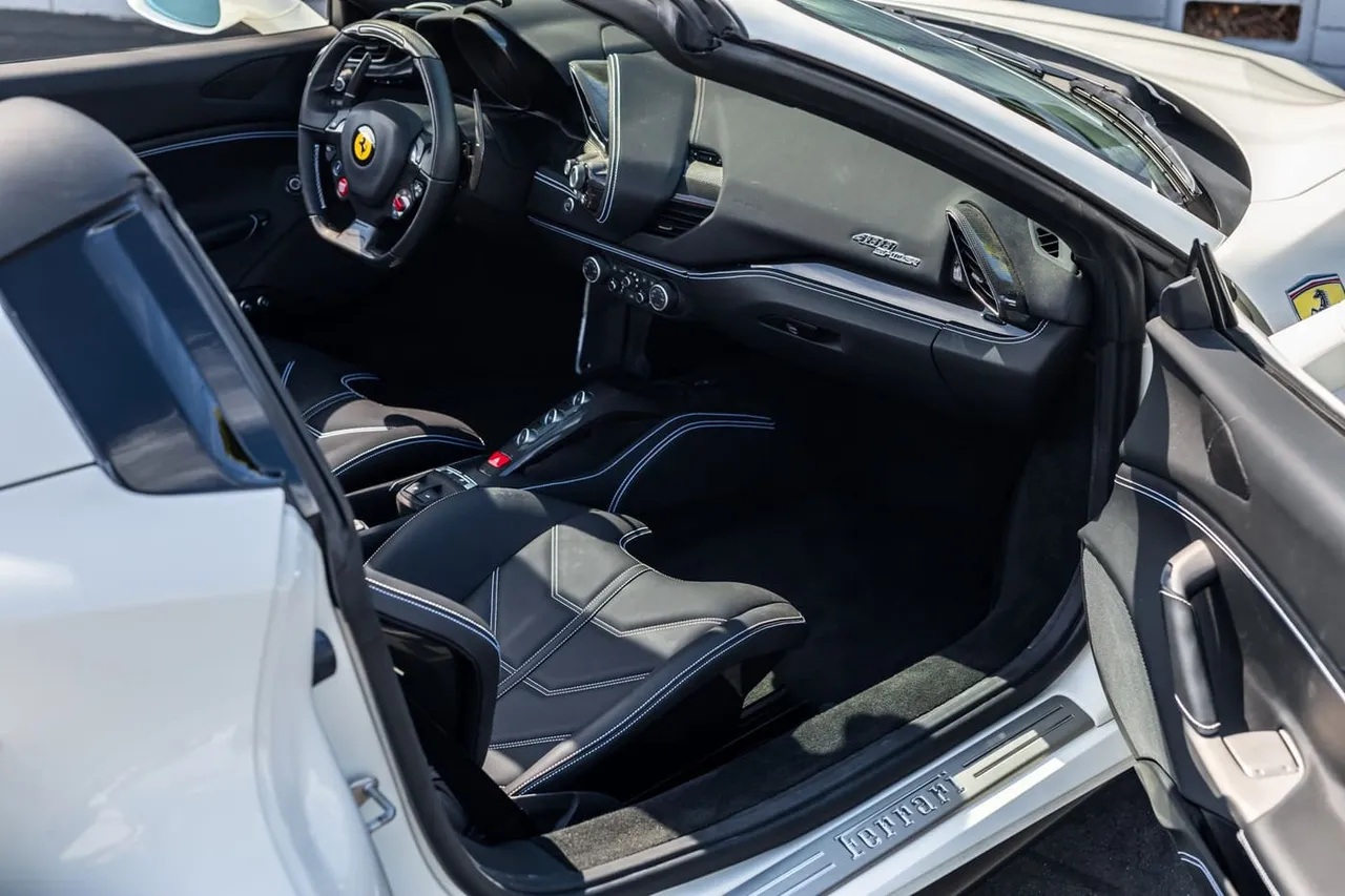 Ferrari 488 Spider finished in white, take 9