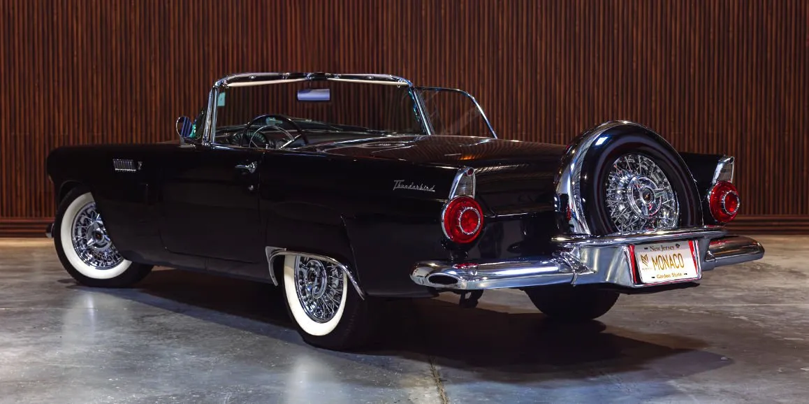 Ford Thunderbird Black exterior with convertible roof, photo 4 for wedding car rental