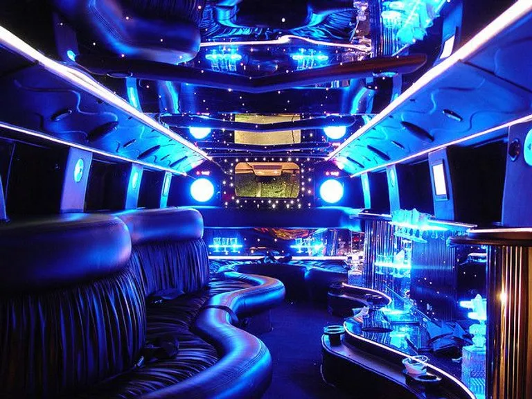 White Hummer Limousine, photo 2 for wedding car rental