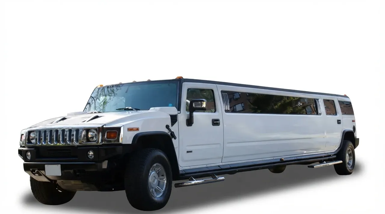 Hummer Limousine Hummer Limousine finished in white, bookable now