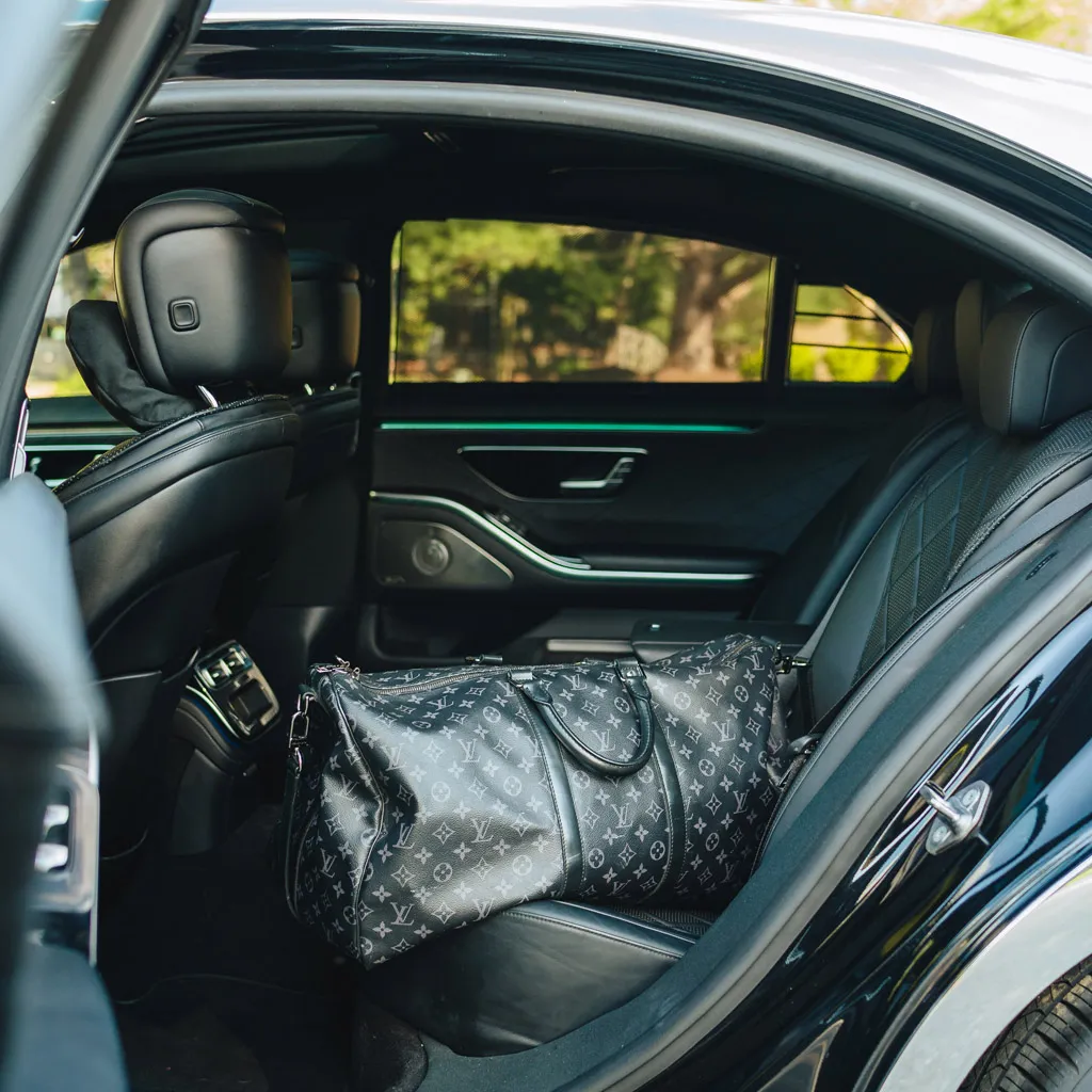 Silver ‘Kanye Maybach’ Full Chrome 2022 Mercedes-Benz S580, photo 4 for wedding car rental in Rockville, MD