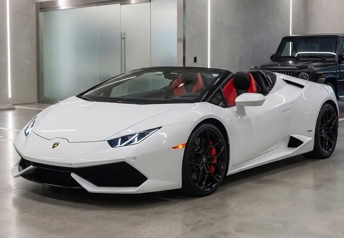 Lamborghini Huracan Spyder for wedding car rental in Monmouth Junction, NJ