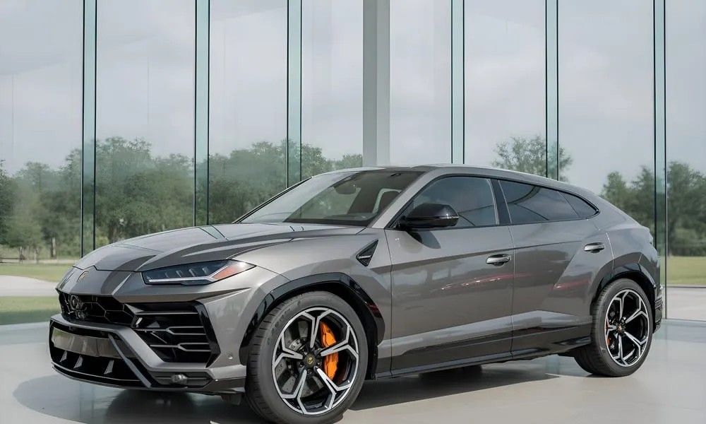 Lamborghini Urus finished in blue, take 10