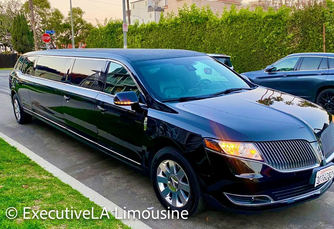 10 Passenger Limousine Blue 10 Passenger Limousine for wedding car rental
