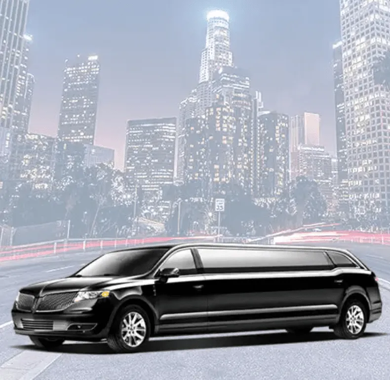Lincoln MKT Limousine Black Lincoln MKT Limousine for wedding car rental