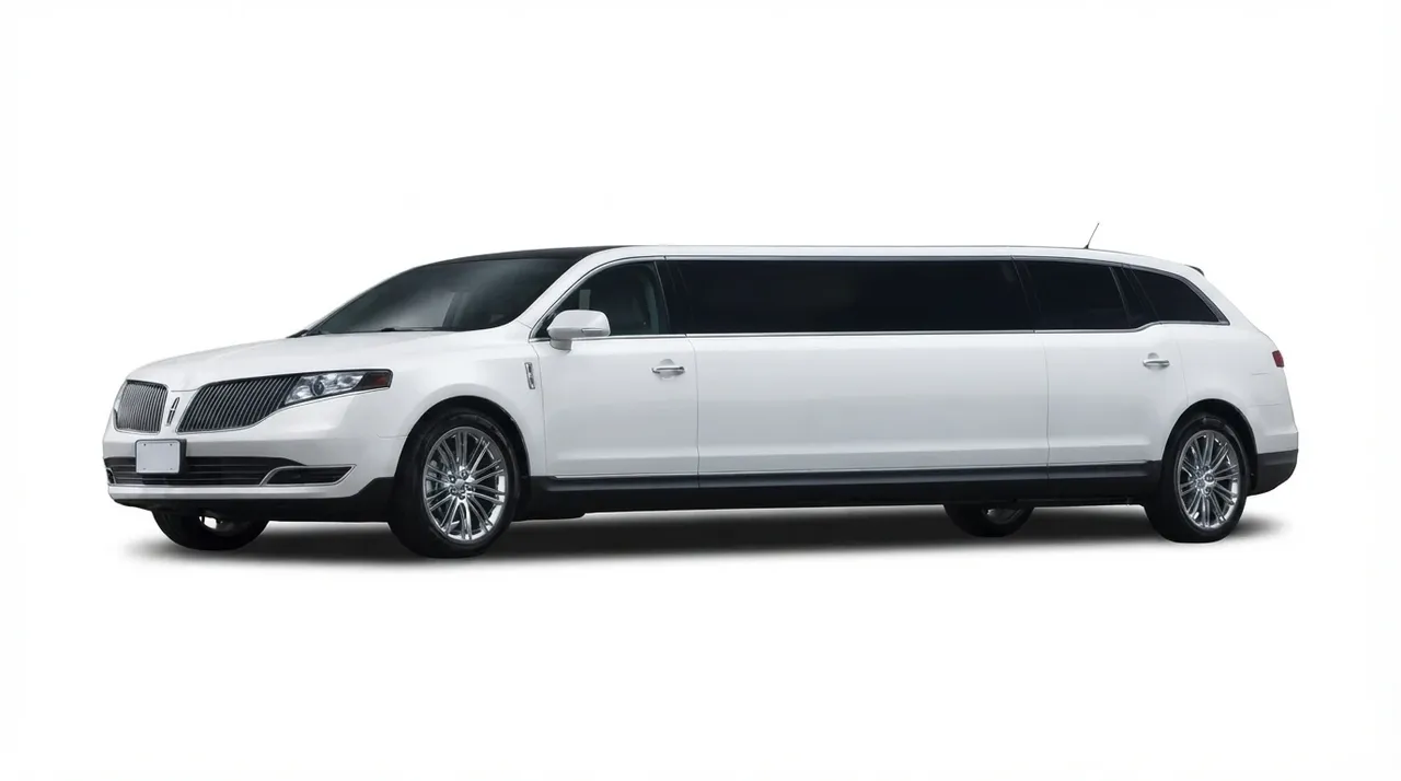 Lincoln MKT Limousine finished in white, bookable now