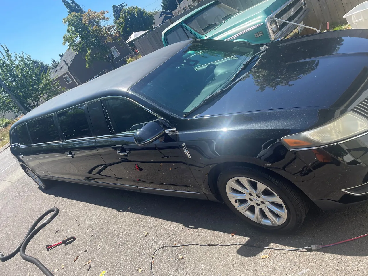Black Lincoln MKT Stretch Limousine, photo 2 for wedding car rental