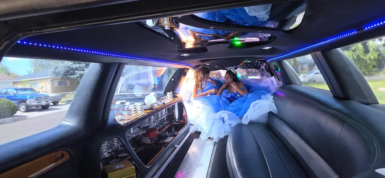 Lincoln Town Car Limousine finished in black, take 7