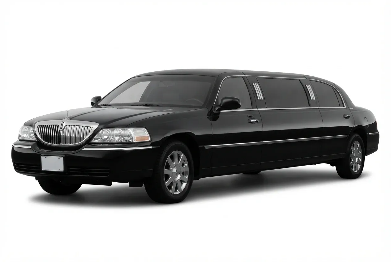 Lincoln Town Car Stretch Limousine Lincoln Town Car Stretch Limousine finished in black, bookable now