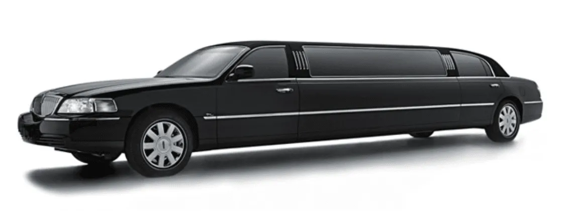 Lincoln Town Car Limousine finished in black, bookable now