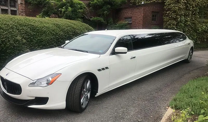 Maserati Quattroporte Stretch Limousine for wedding car rental