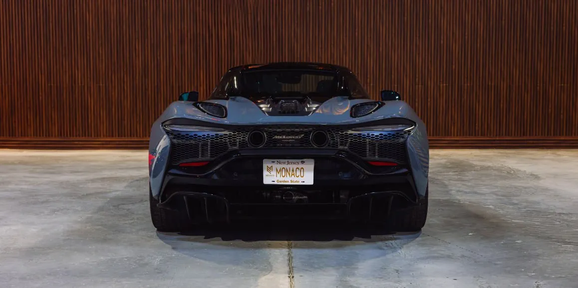 Gray McLaren Artura exterior, photo 5 for wedding car rental in Toms River, NJ