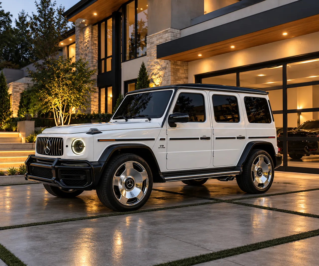 Mercedes AMG G63 — White, bookable now